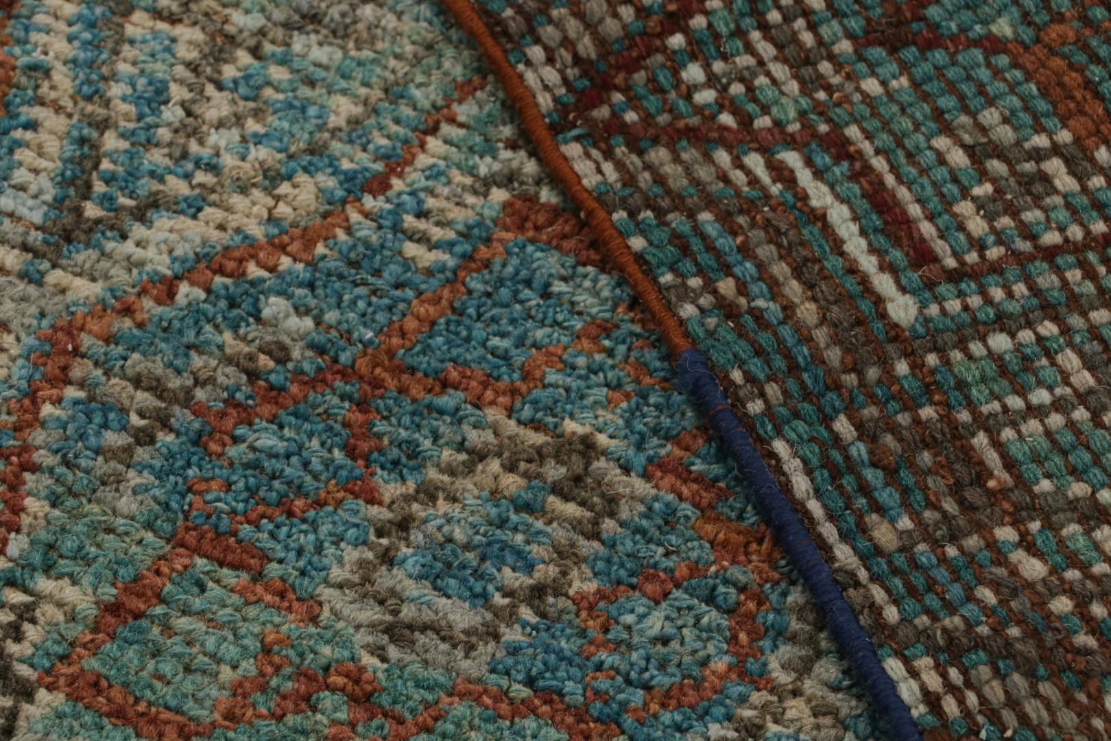 Modern Moroccan Geometric Runner Rug