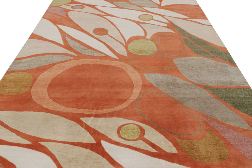 Jenn Ski Orange Mid-Century Modern Rug
