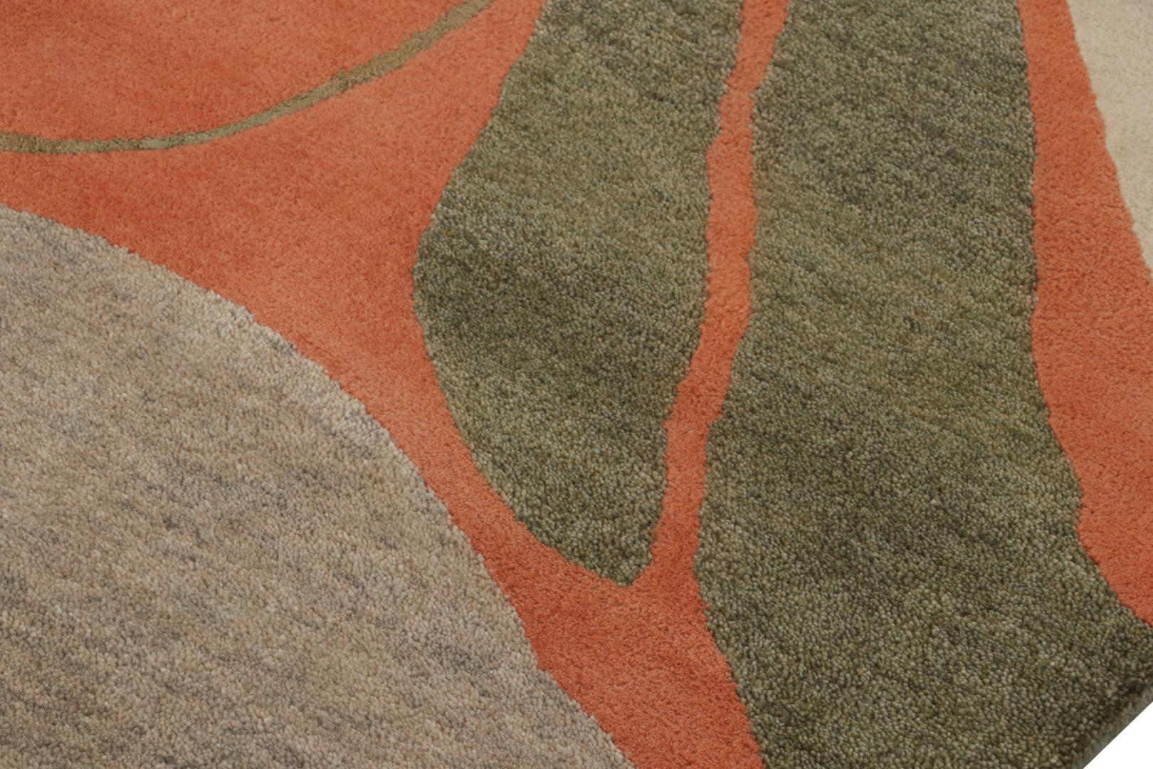 Jenn Ski Orange Mid-Century Modern Rug
