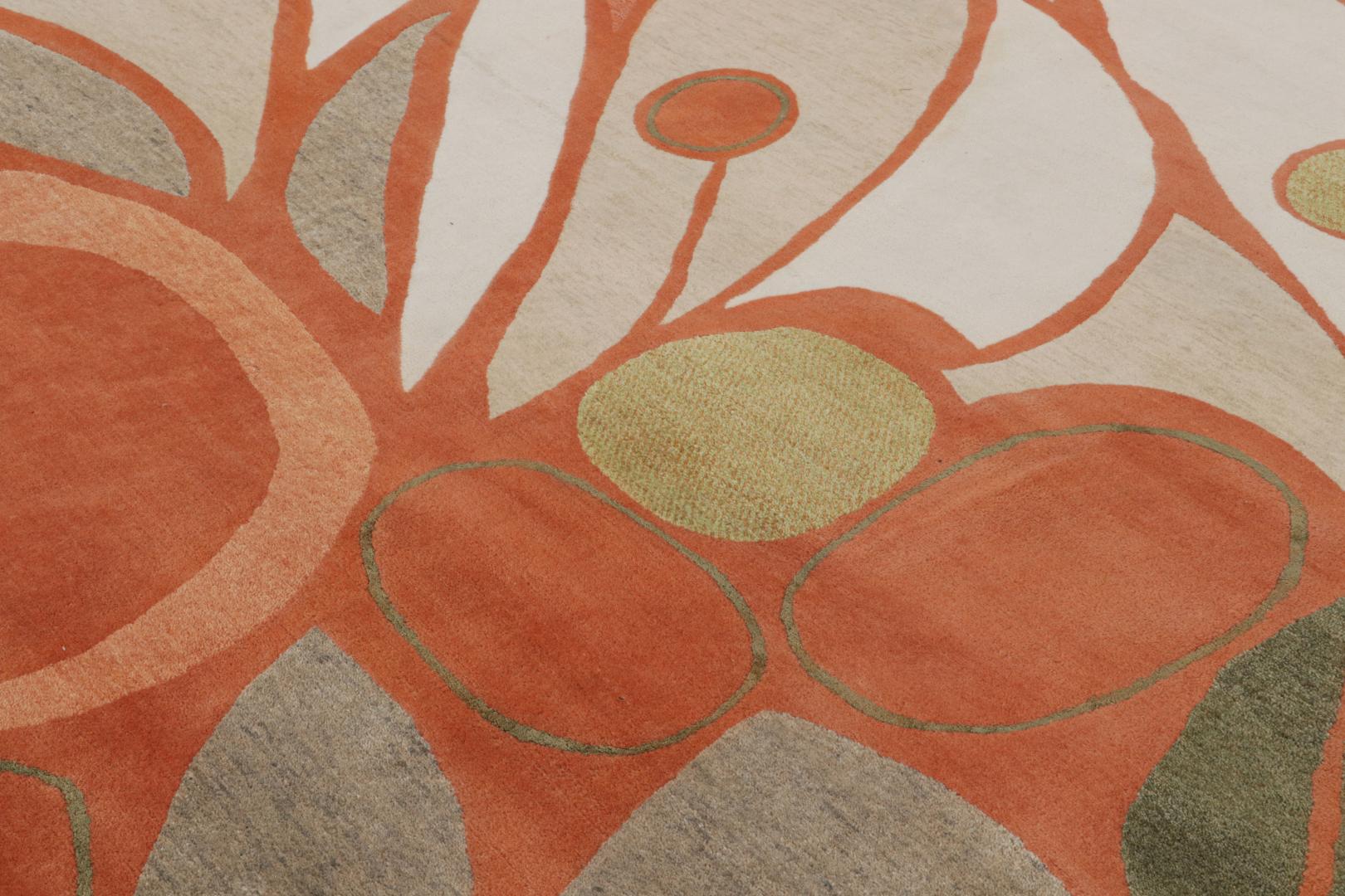 Jenn Ski Orange Mid-Century Modern Rug