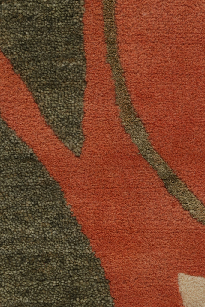 Jenn Ski Orange Mid-Century Modern Rug