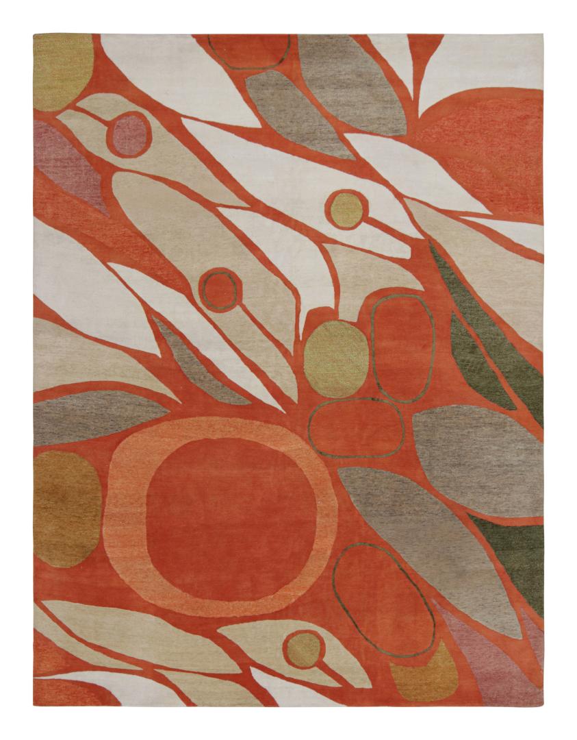 Jenn Ski Orange Mid-Century Modern Rug