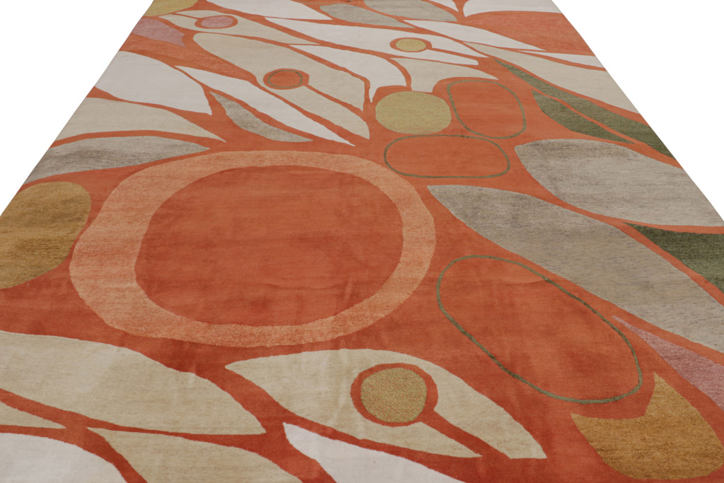 Jenn Ski Orange Mid-Century Modern Rug