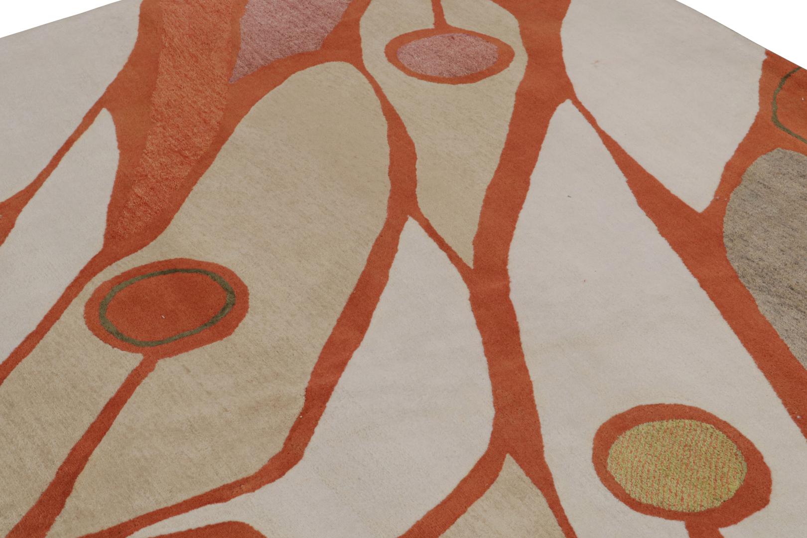 Jenn Ski Orange Mid-Century Modern Rug