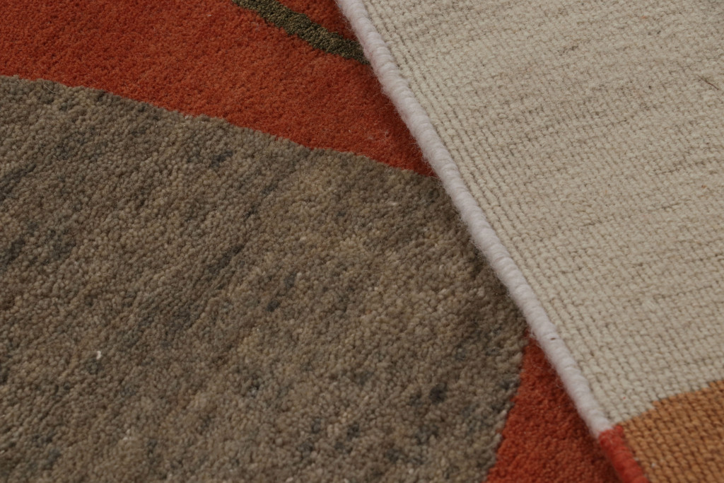 Jenn Ski Orange Mid-Century Modern Rug