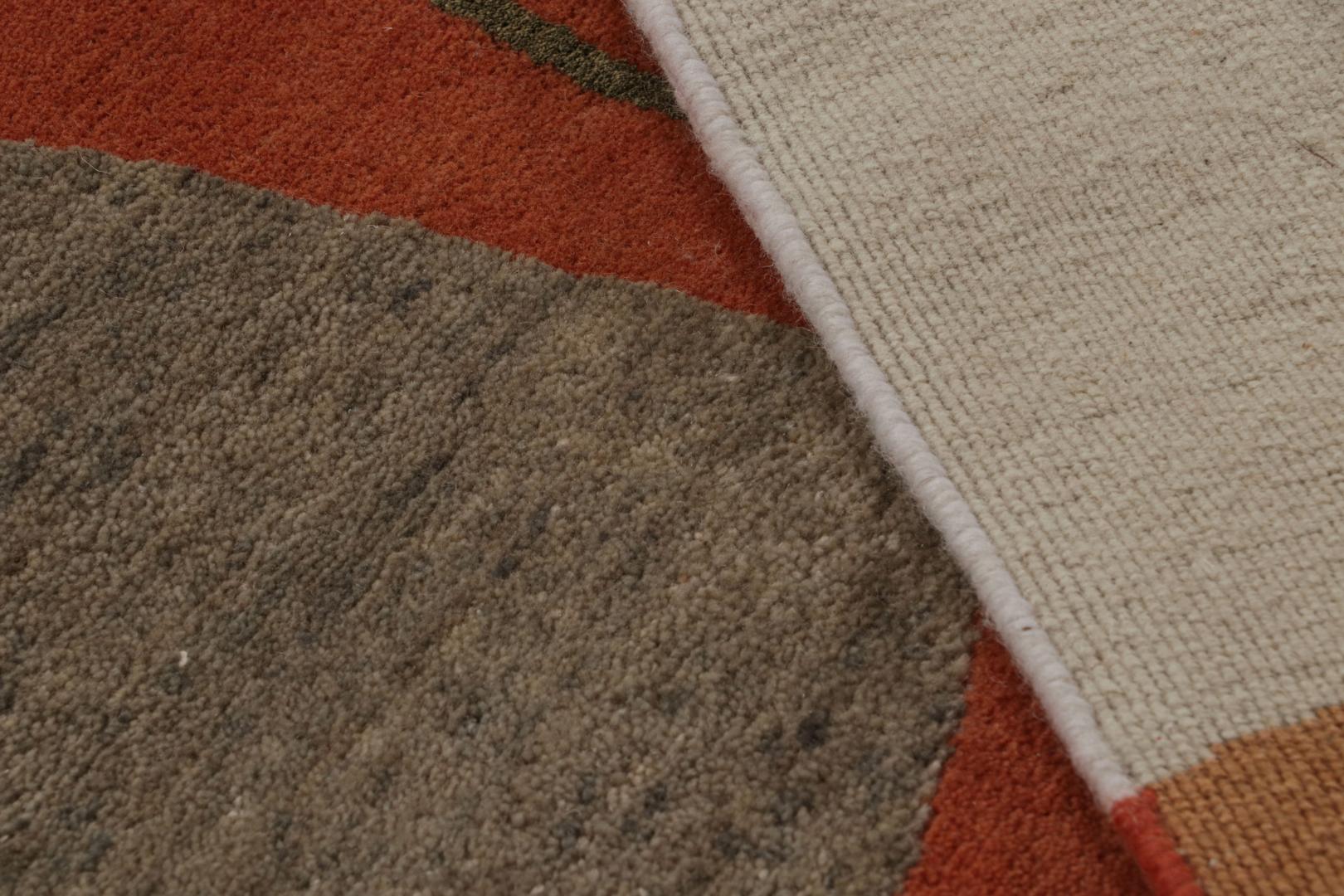 Jenn Ski Orange Mid-Century Modern Rug