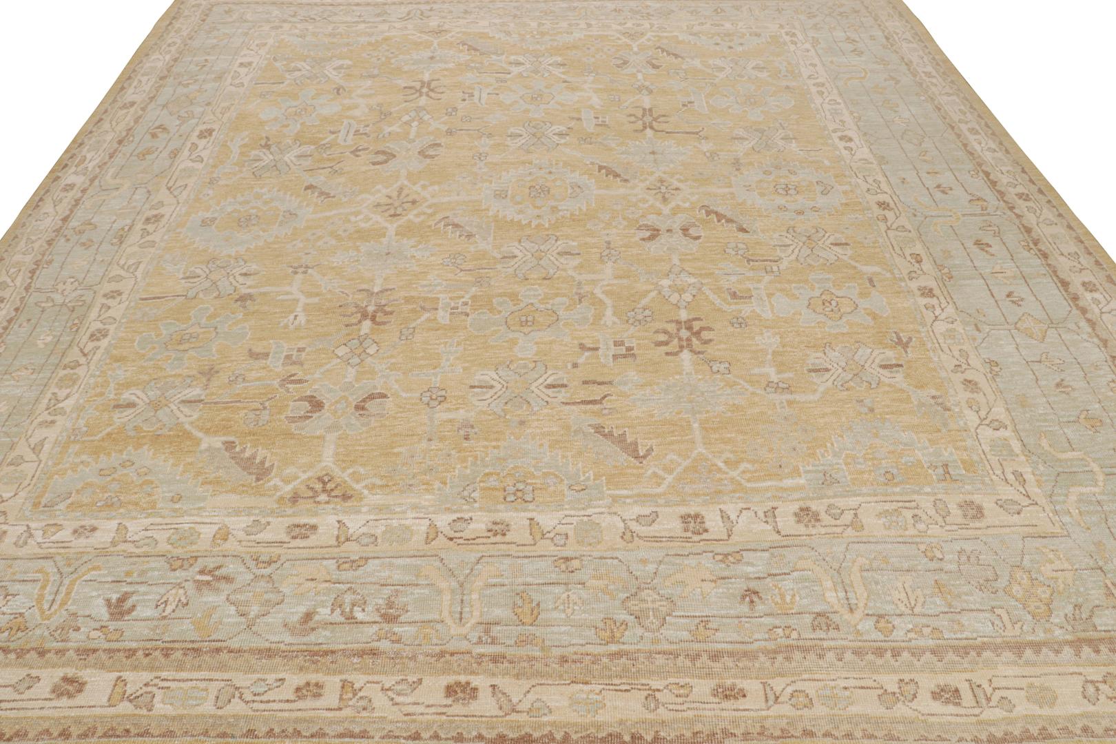 Oushak Style Rug With All Over Geometric Pattern