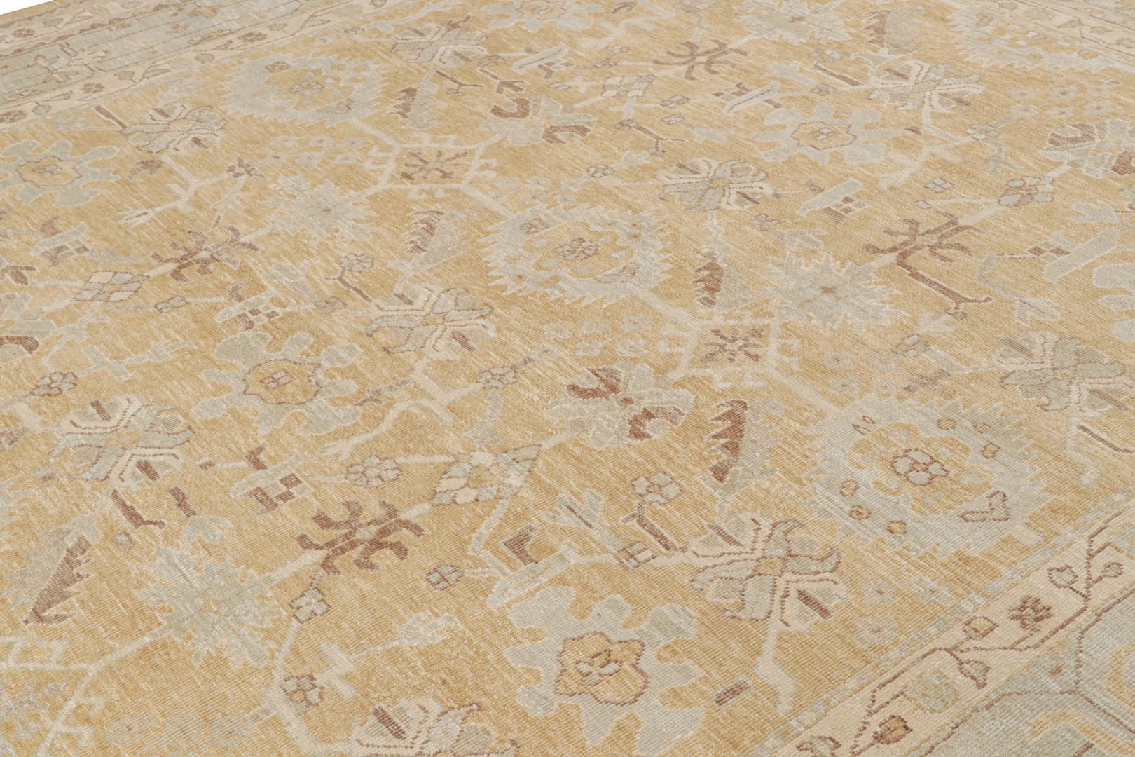 Oushak Style Rug With All Over Geometric Pattern