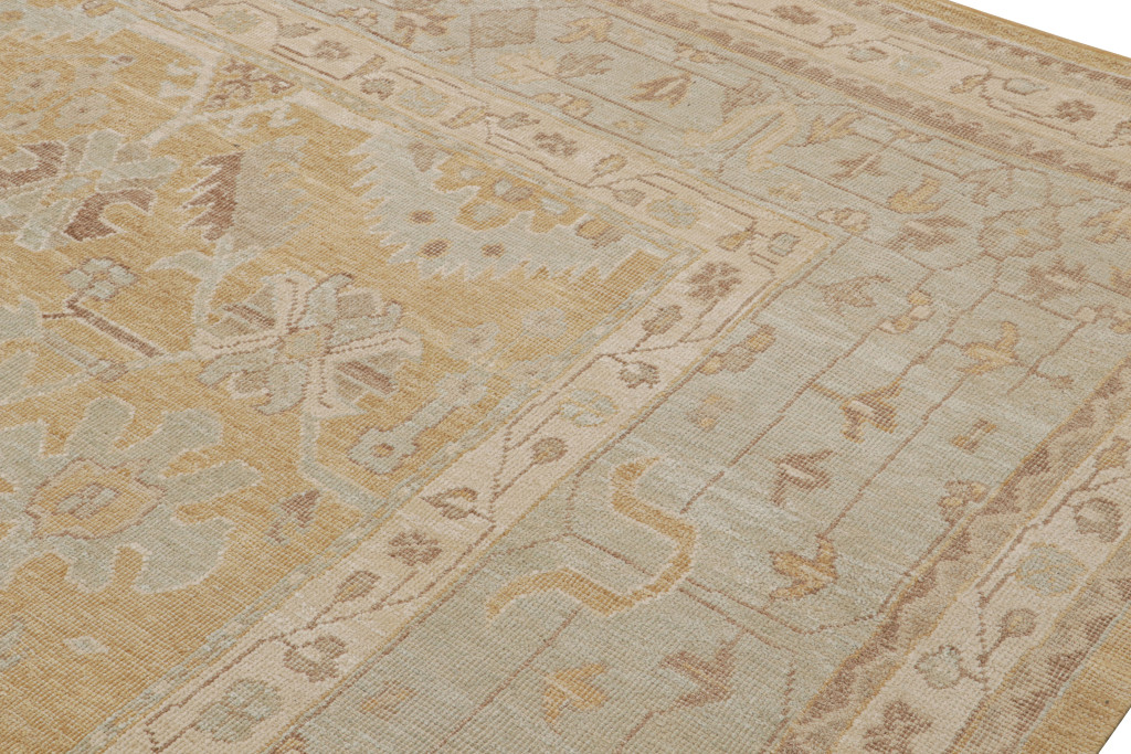 Oushak Style Rug With All Over Geometric Pattern