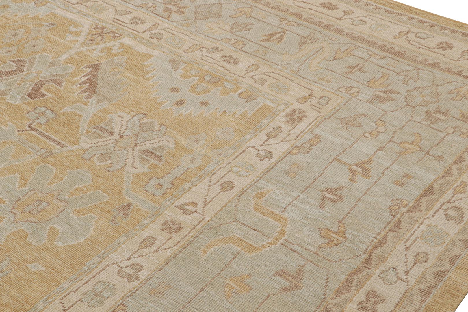 Oushak Style Rug With All Over Geometric Pattern
