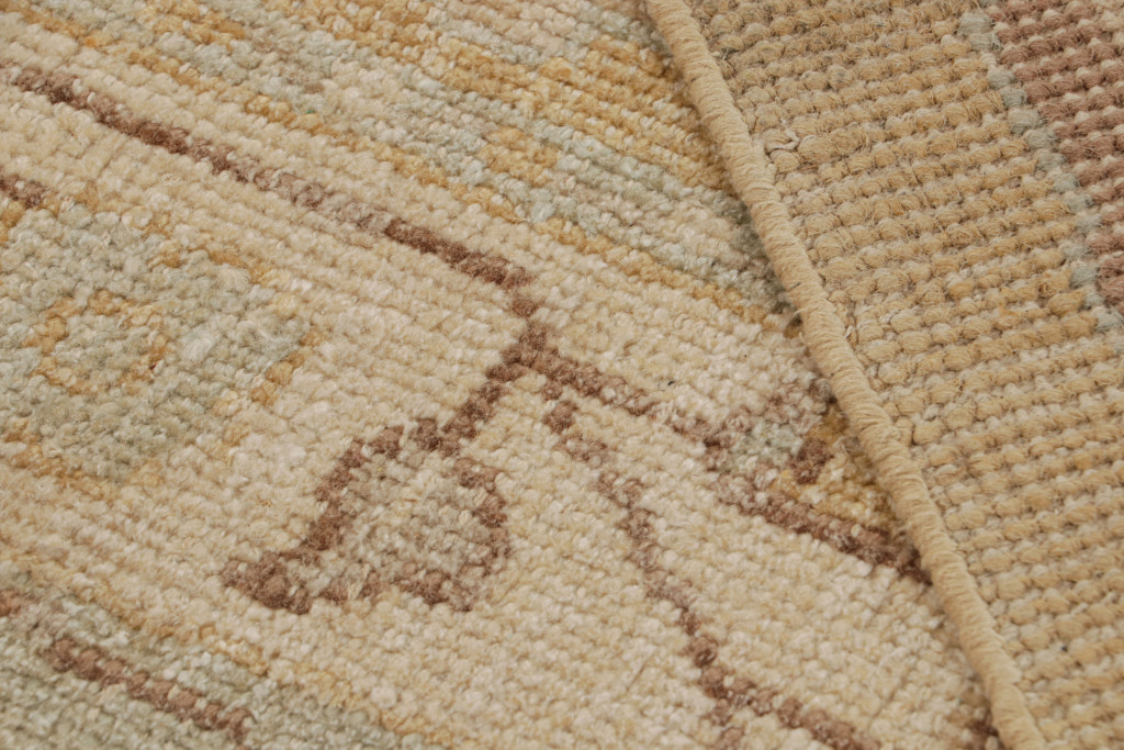 Oushak Style Rug With All Over Geometric Pattern