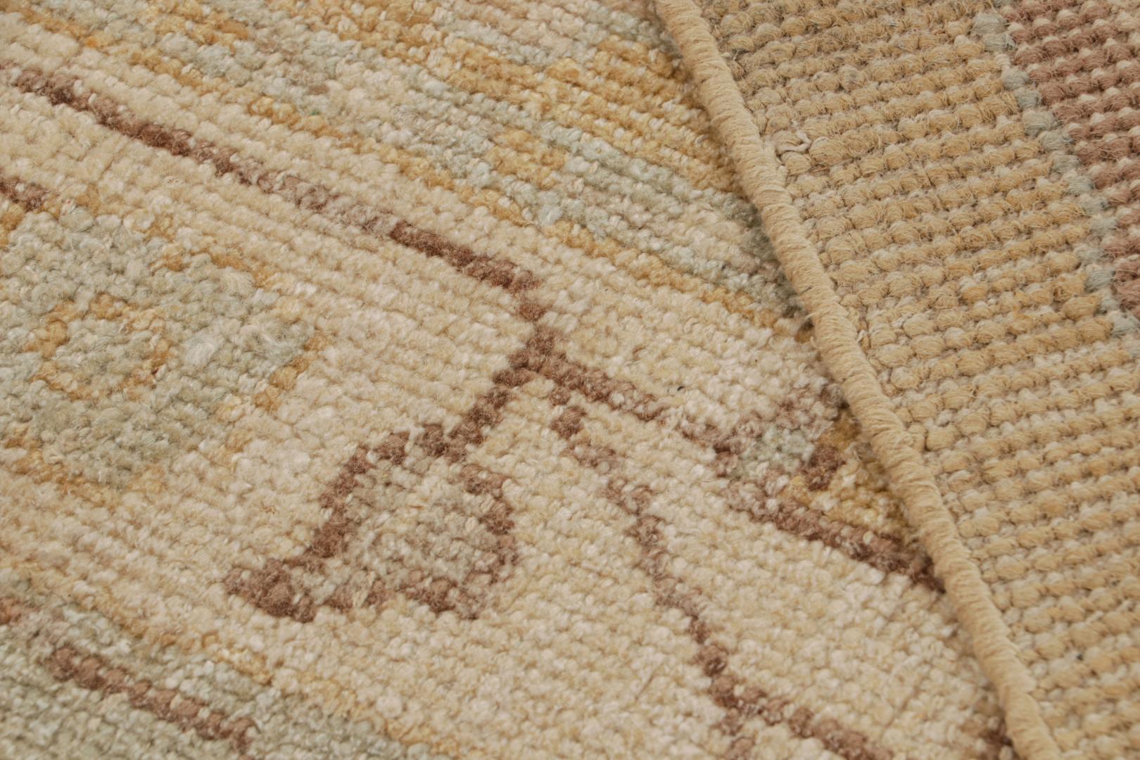 Oushak Style Rug With All Over Geometric Pattern