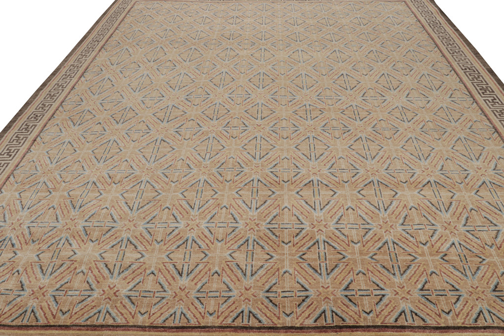 Modern 18th Century Chinese Geometric Rug