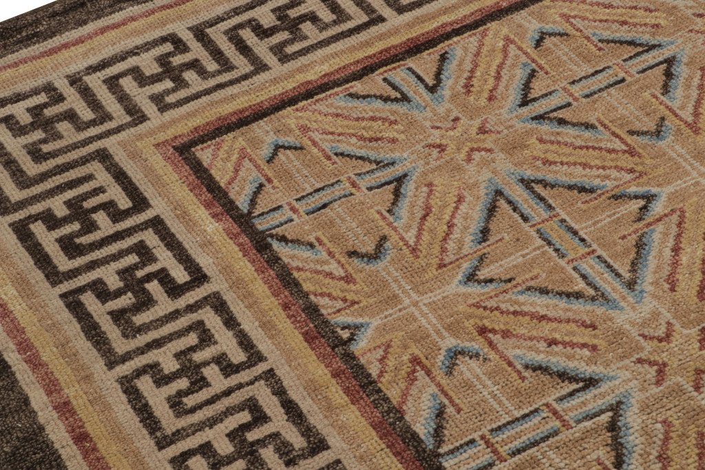 Modern 18th Century Chinese Geometric Rug