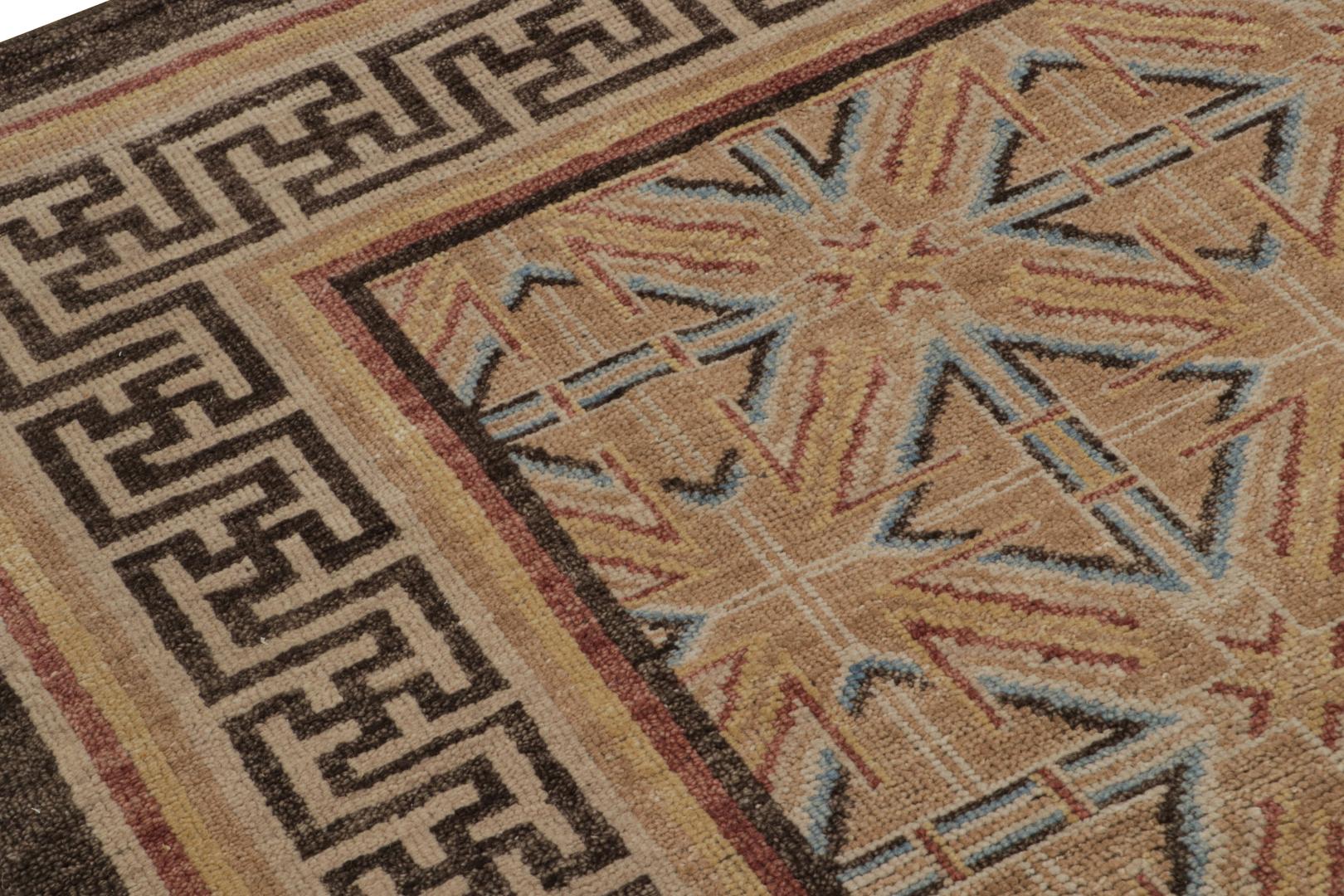 Modern 18th Century Chinese Geometric Rug