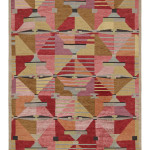 Scandinavian geometric rug