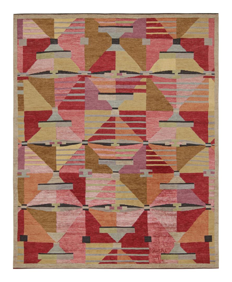 Scandinavian geometric rug