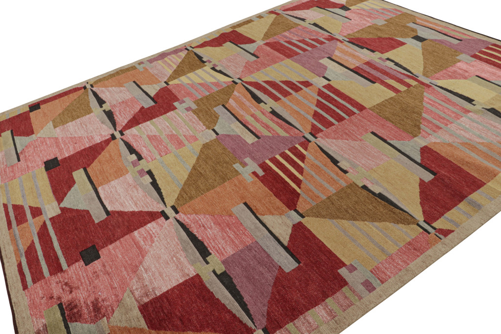 Scandinavian geometric rug