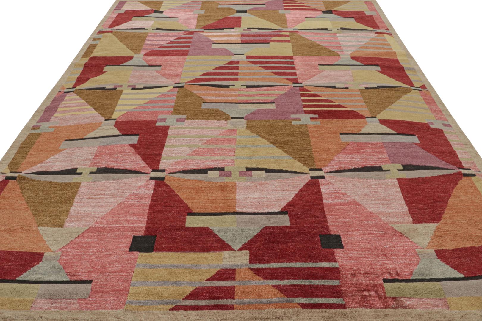 Scandinavian geometric rug