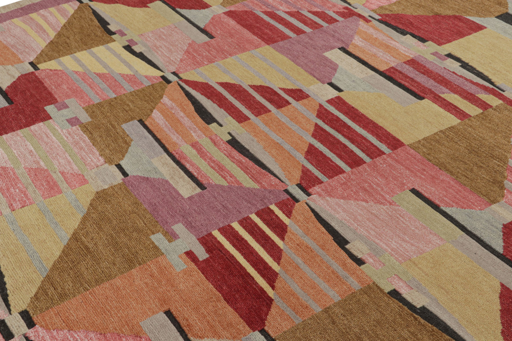 Scandinavian geometric rug