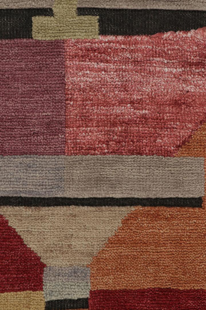 Scandinavian geometric rug