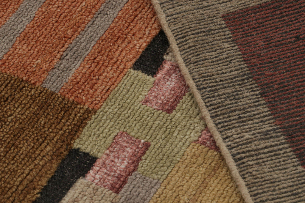 Scandinavian geometric rug