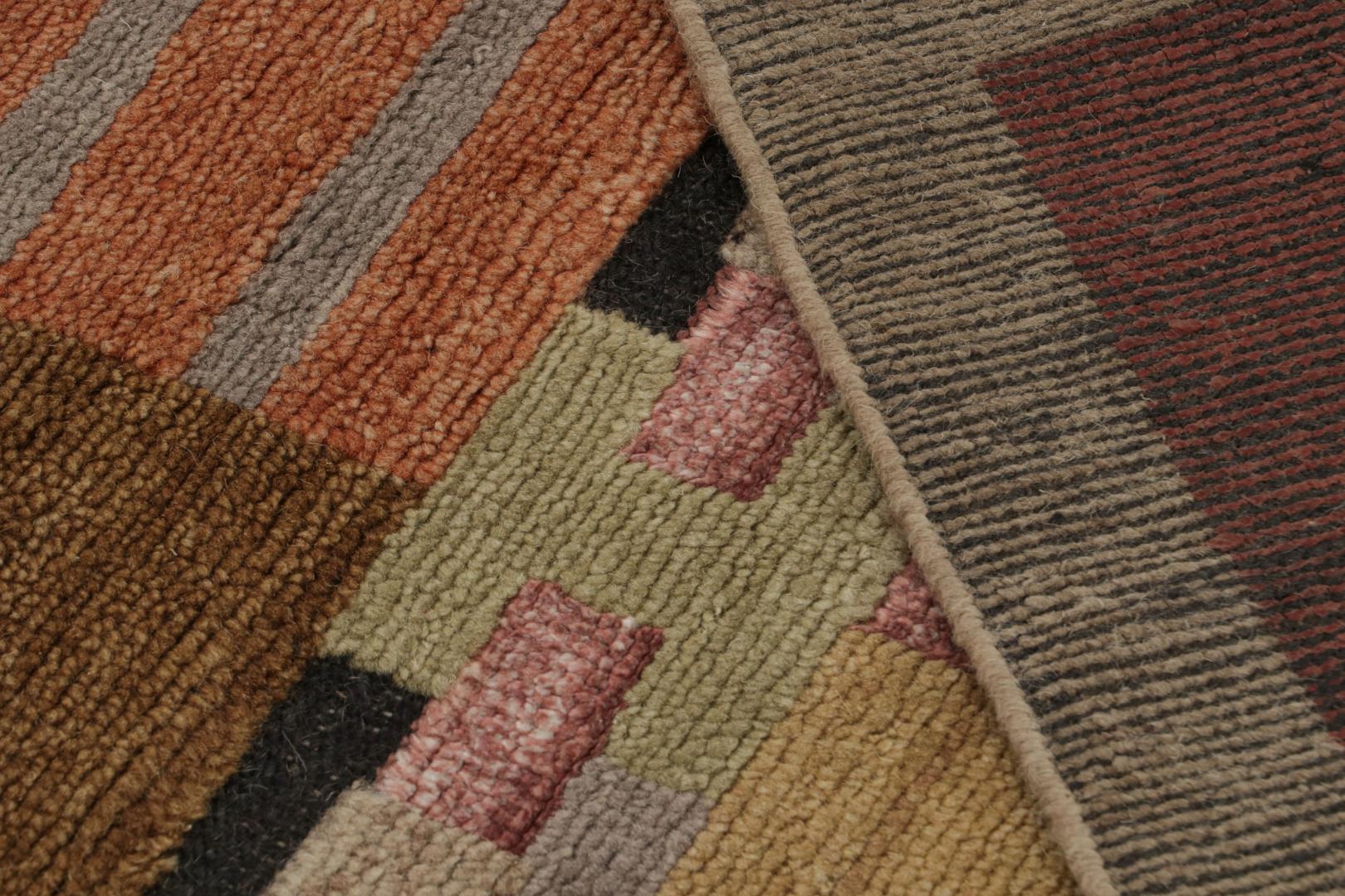 Scandinavian geometric rug