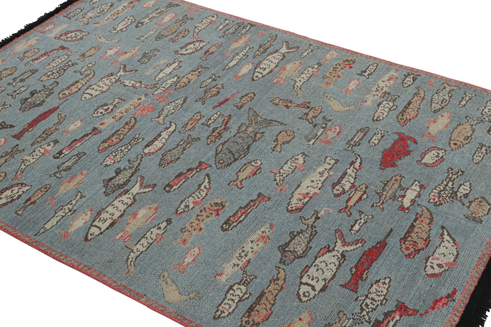Modern Pictorial Art Rug