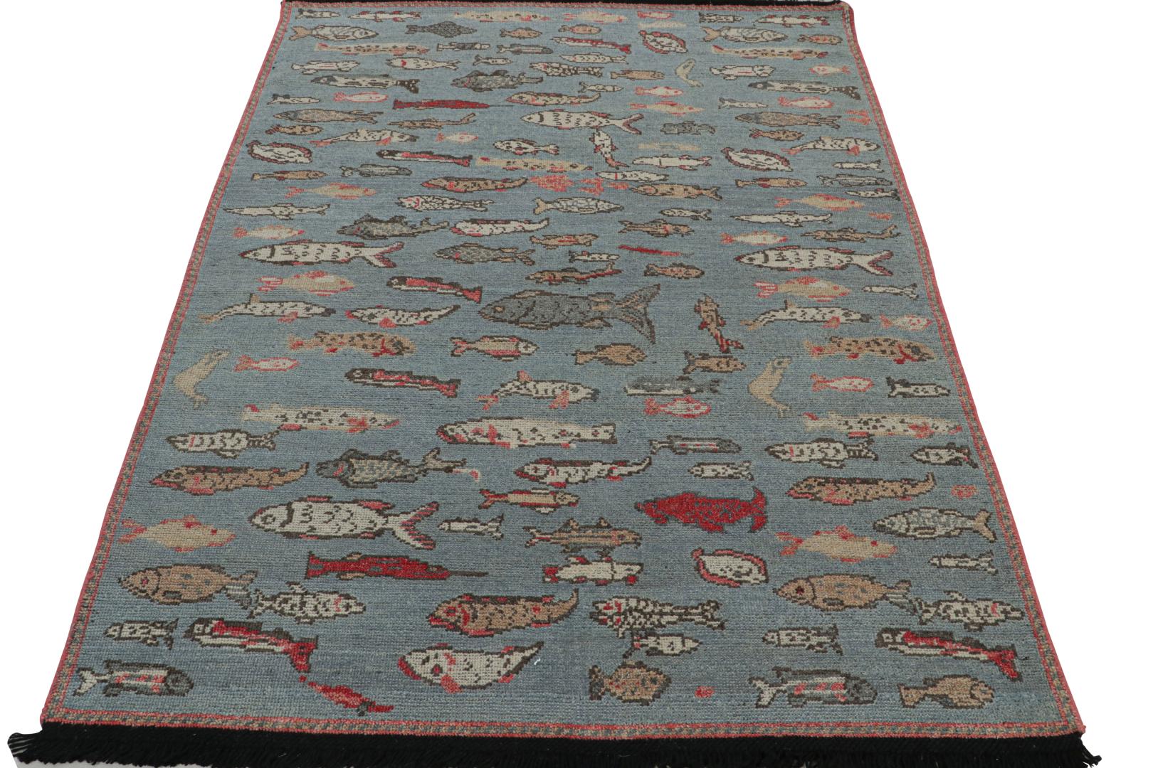 Modern Pictorial Art Rug