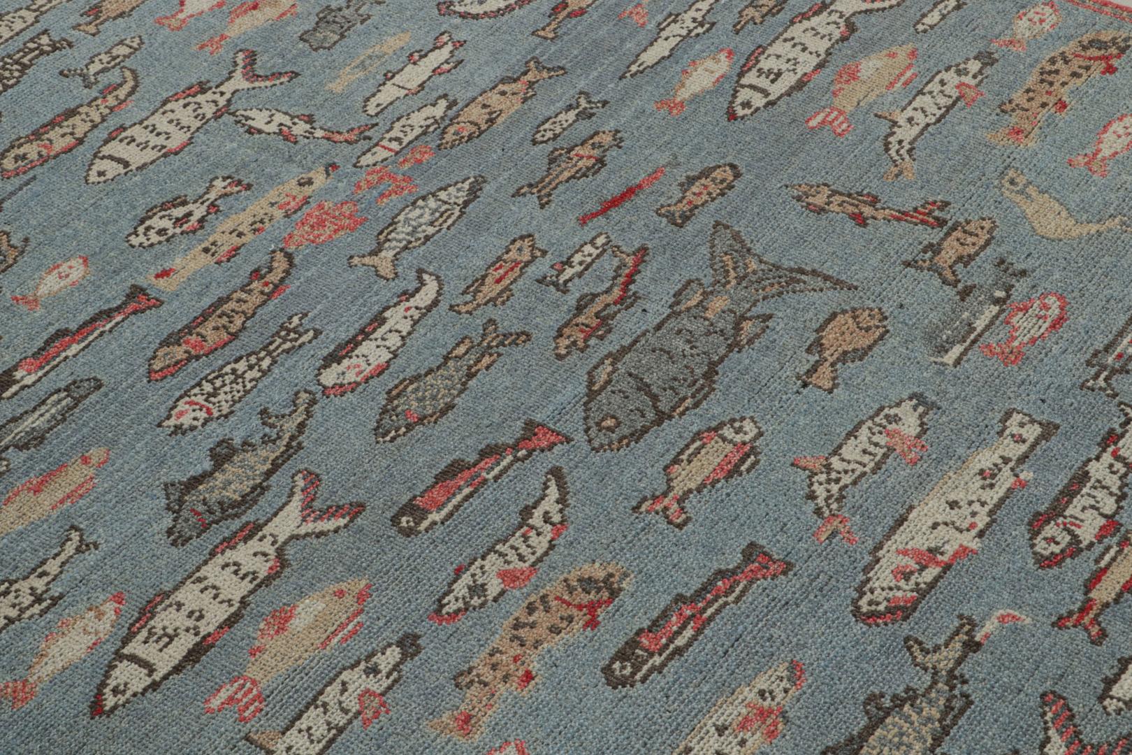 Modern Pictorial Art Rug