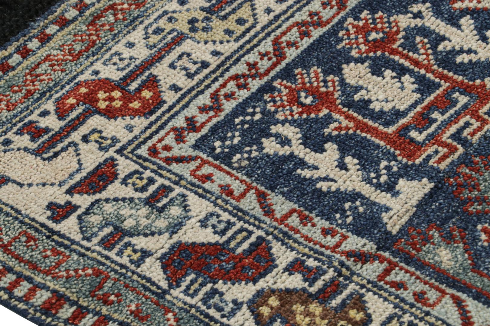 Modern Tribal Rug with Geometric Patterns