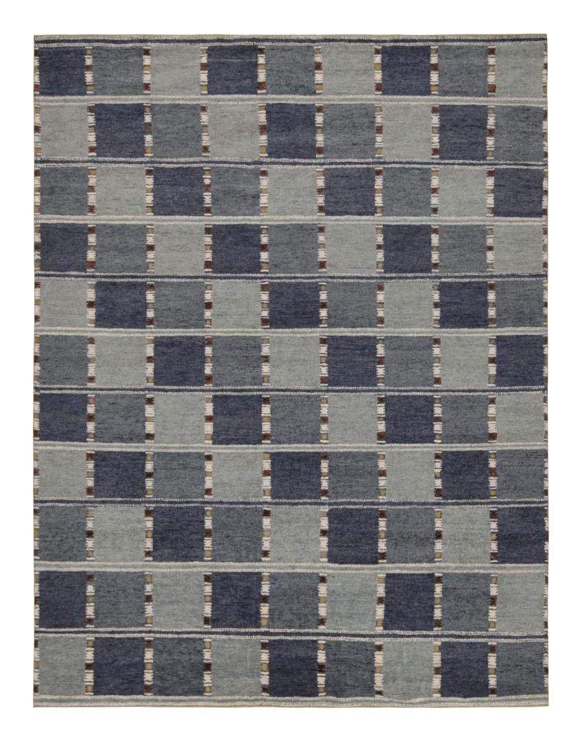 Scandinavian geometric rug