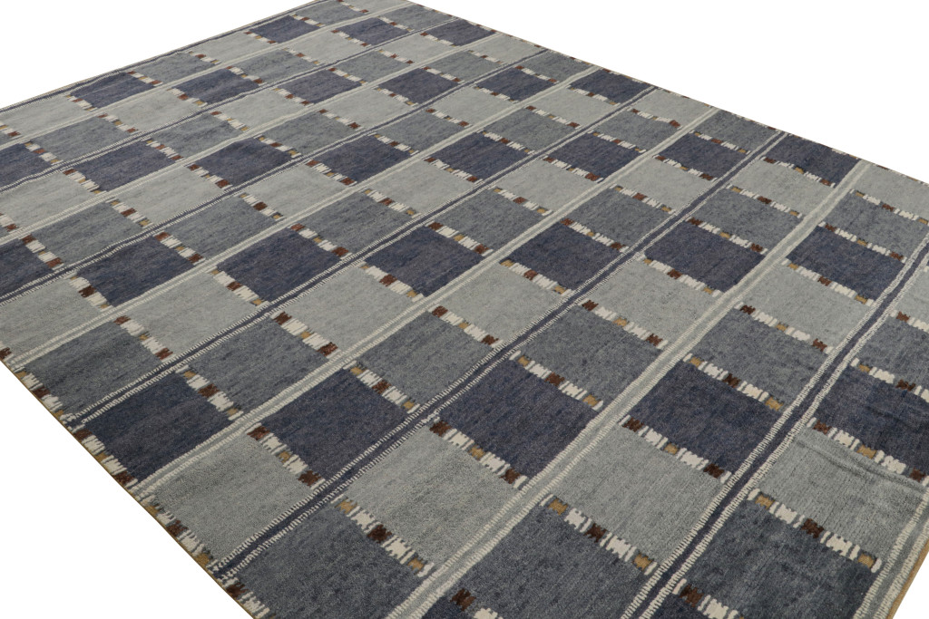 Scandinavian geometric rug