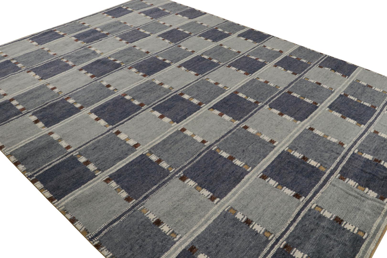 Scandinavian geometric rug