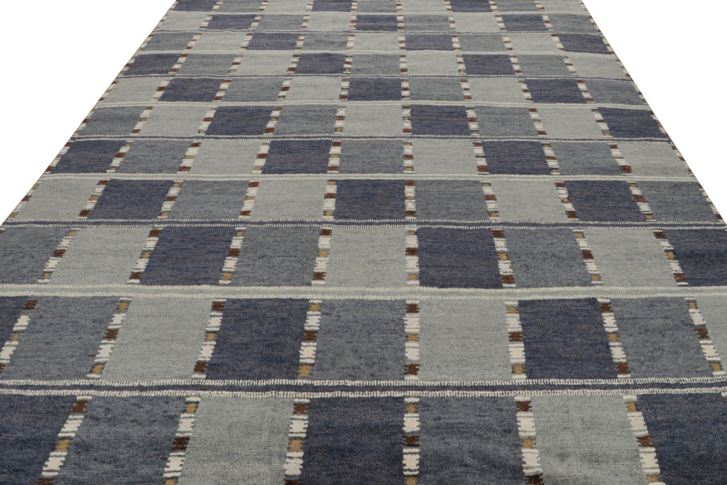 Scandinavian geometric rug