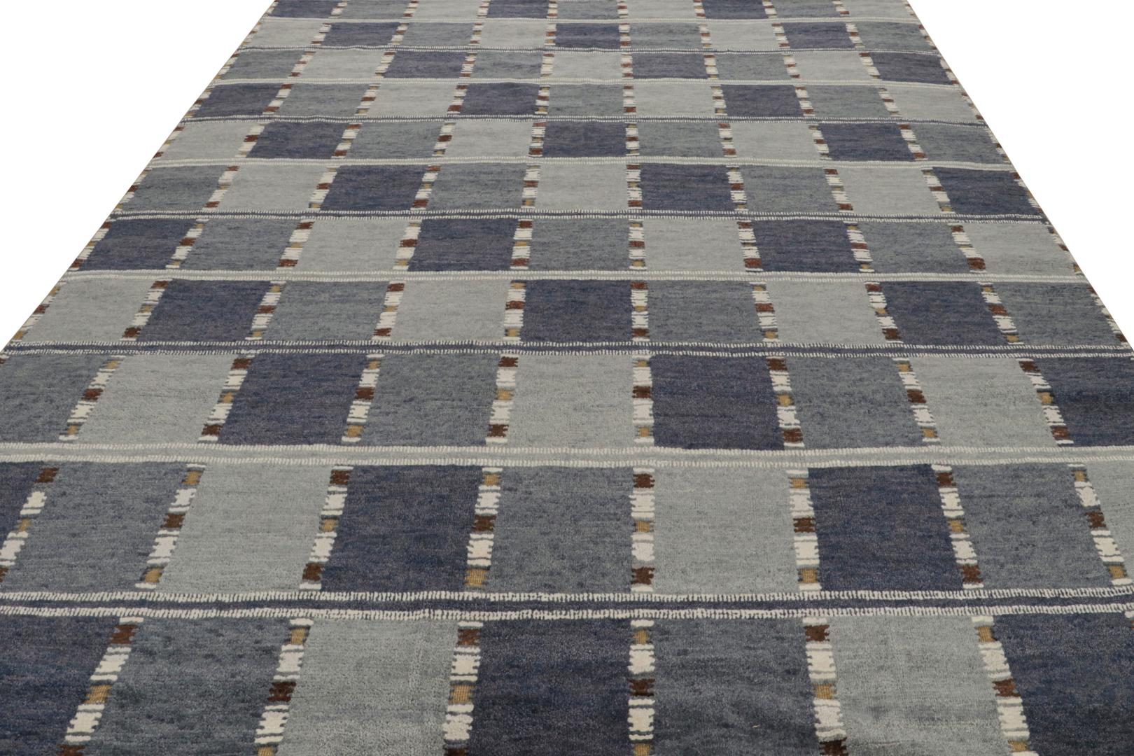Scandinavian geometric rug