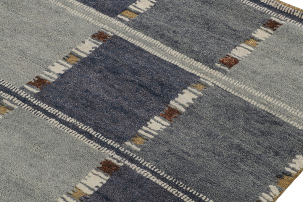 Scandinavian geometric rug