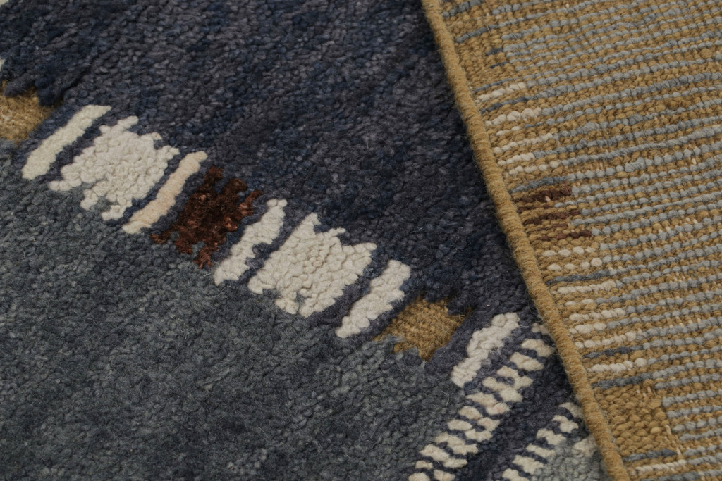 Scandinavian geometric rug