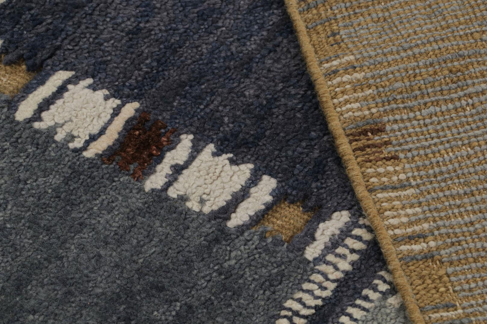Scandinavian geometric rug