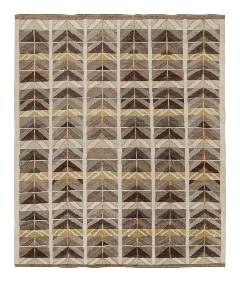 Scandinavian geometric rug