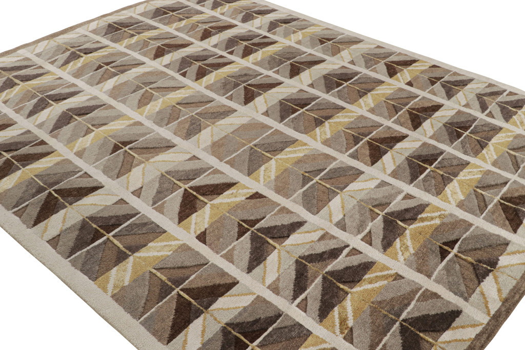 Scandinavian geometric rug