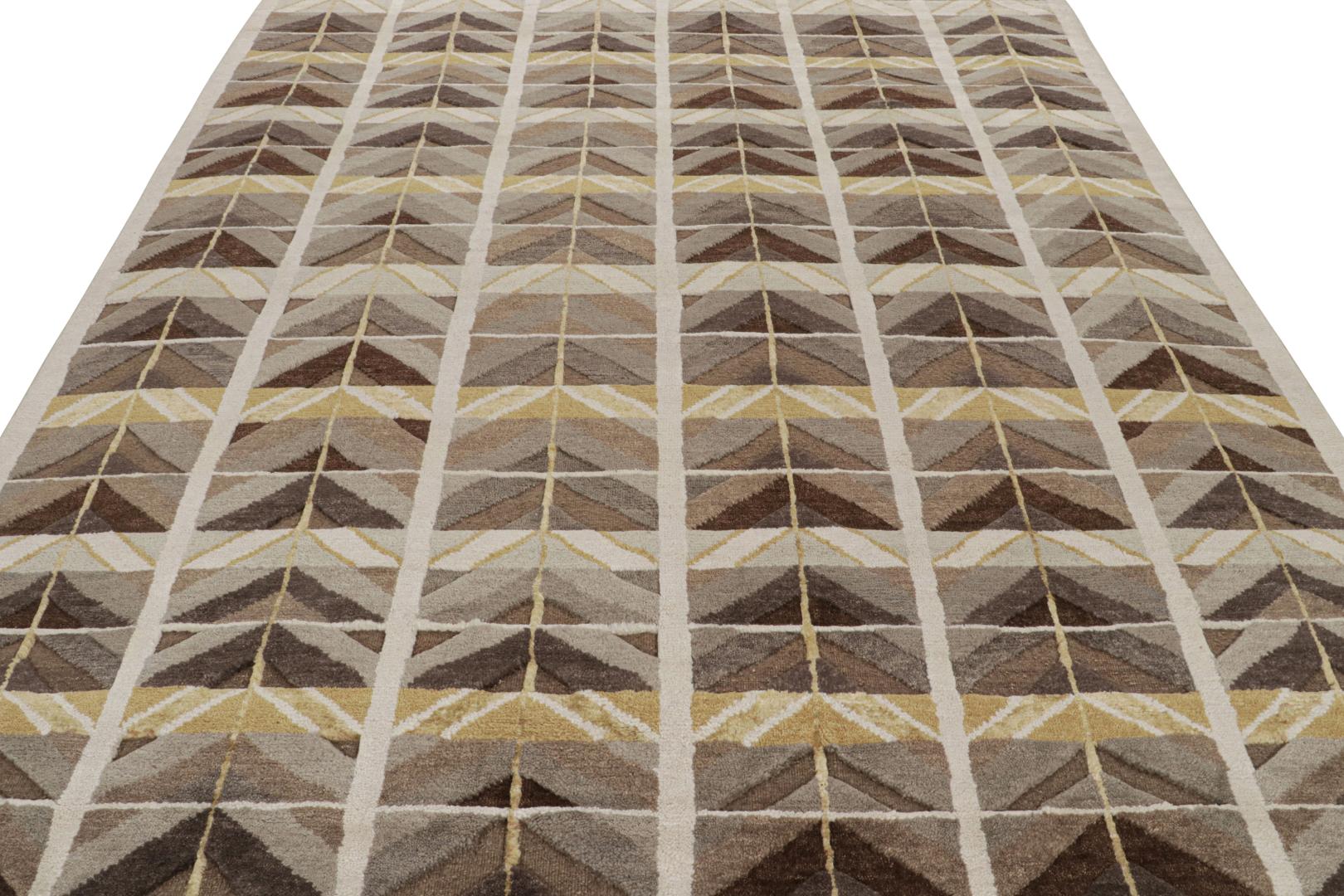 Scandinavian geometric rug