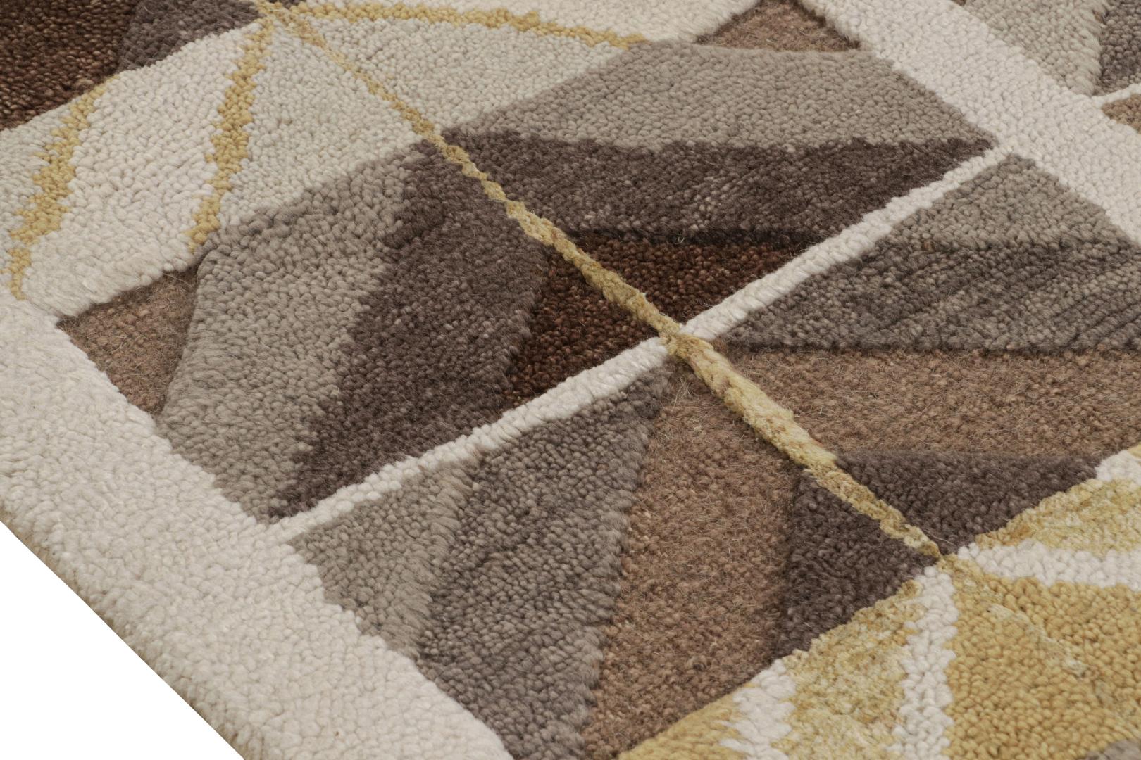 Scandinavian geometric rug