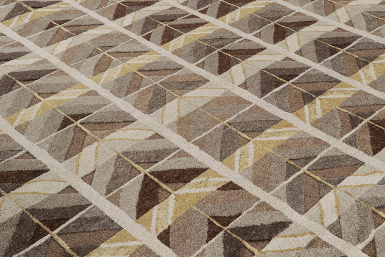 Scandinavian geometric rug