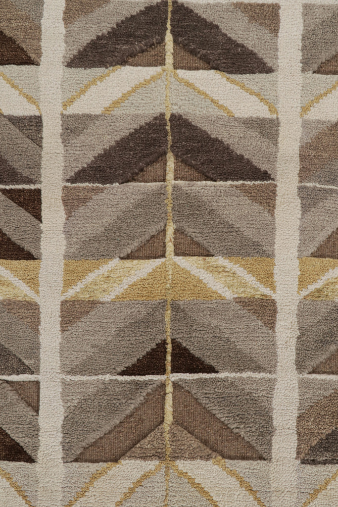 Scandinavian geometric rug