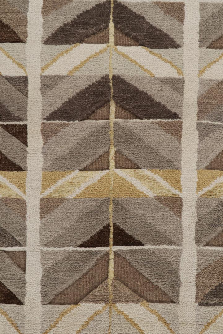Scandinavian geometric rug