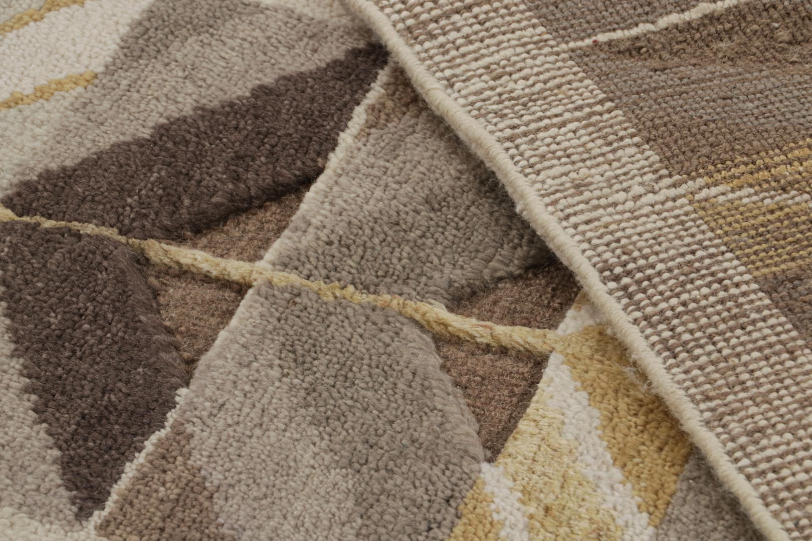 Scandinavian geometric rug