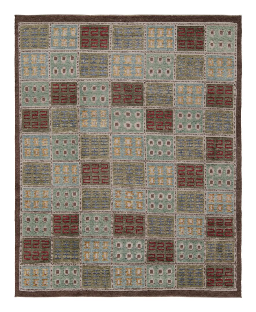 Scandinavian Rug with Geometric Patterns