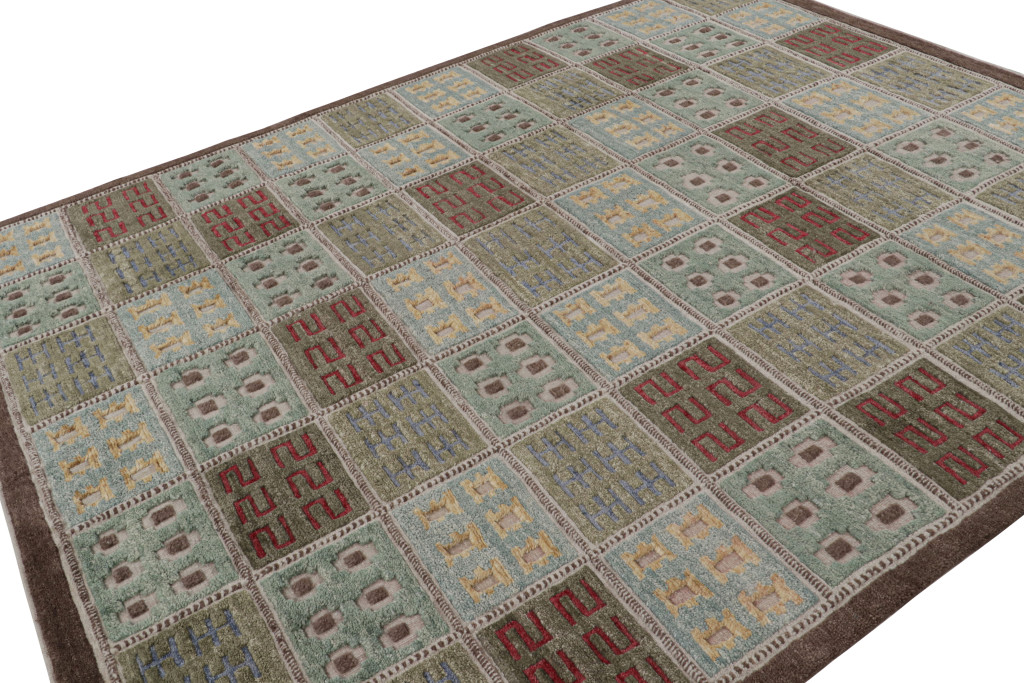Scandinavian Rug with Geometric Patterns