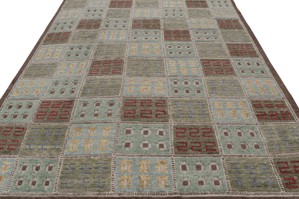 Scandinavian Rug with Geometric Patterns